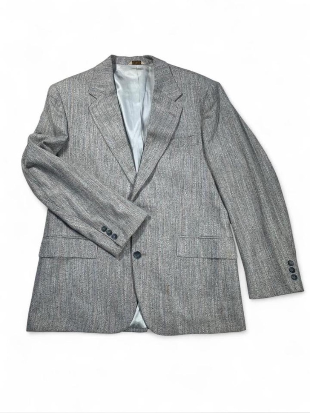 Hunt Valley Men's Gray and Pastel Textured Blazer - Classic Tailored Style